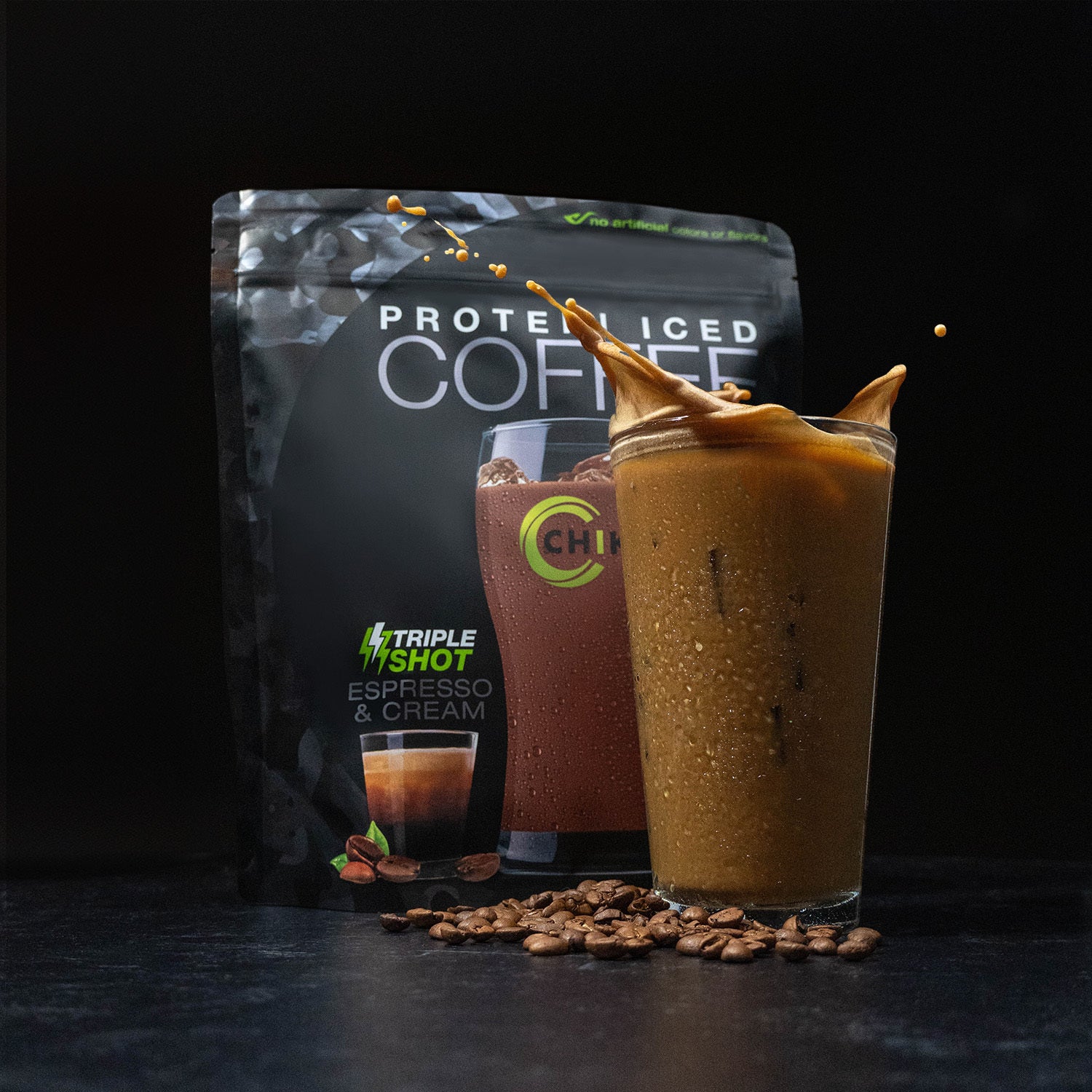 Triple Shot Espresso & Cream High Protein Iced Coffee - Chike Nutrition